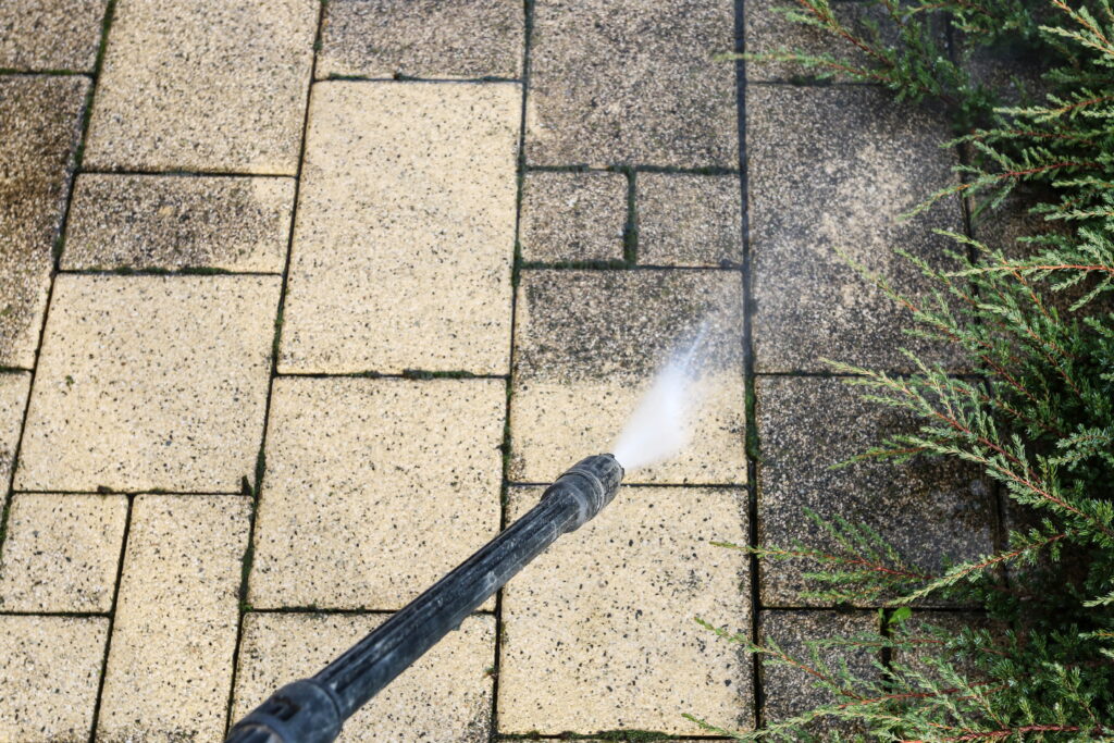 jet washing patio