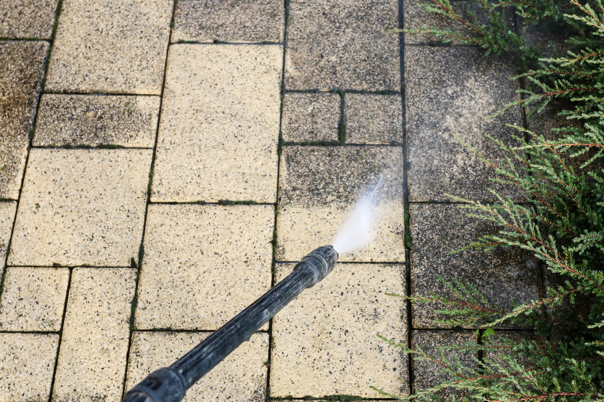 jet washing patio