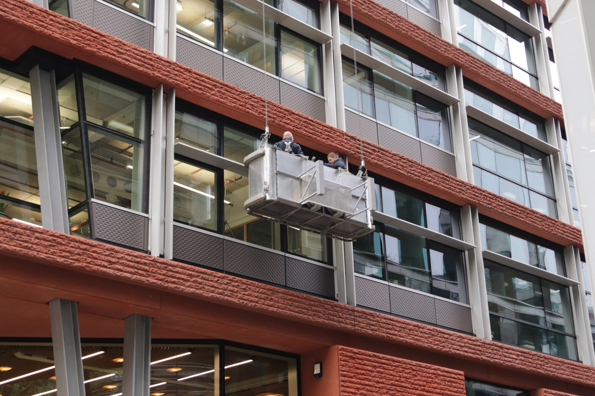 BMU cradle window cleaning