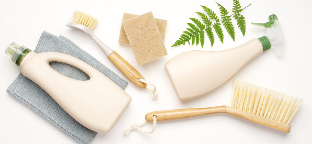 Chemical free office cleaning in a modern corporate workplace