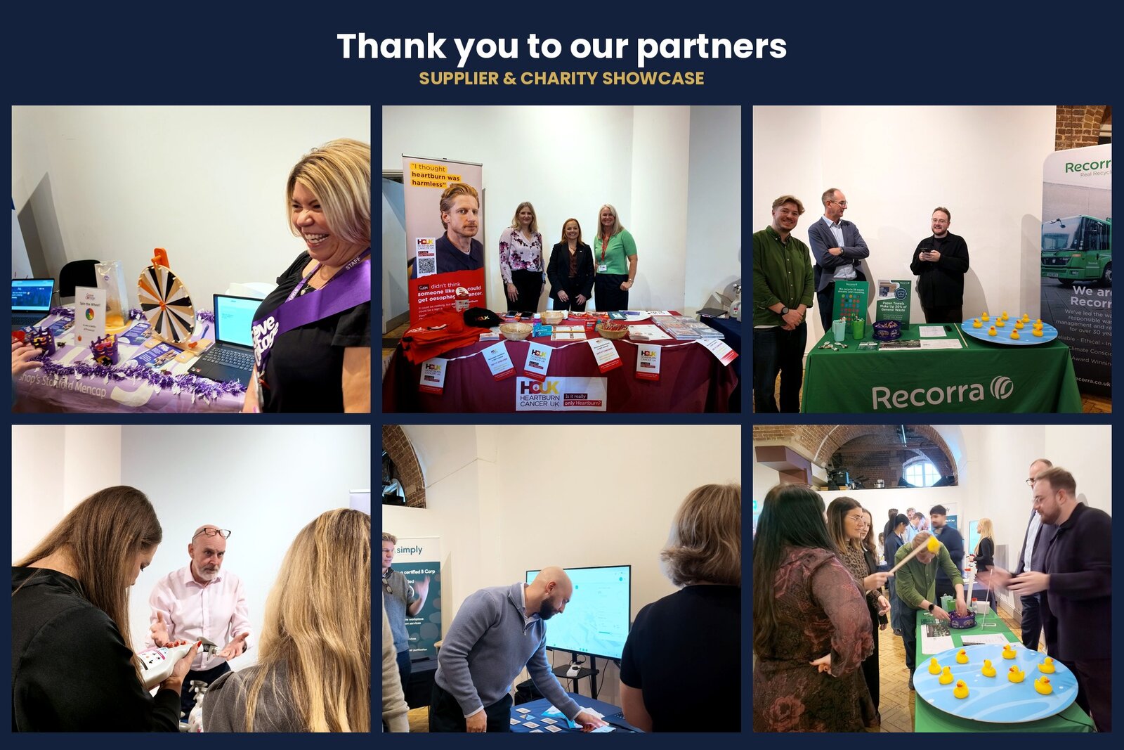 DOC Cleaning colleagues meeting supplier and charity partners at the Beyond Cleaning Supplier Showcase